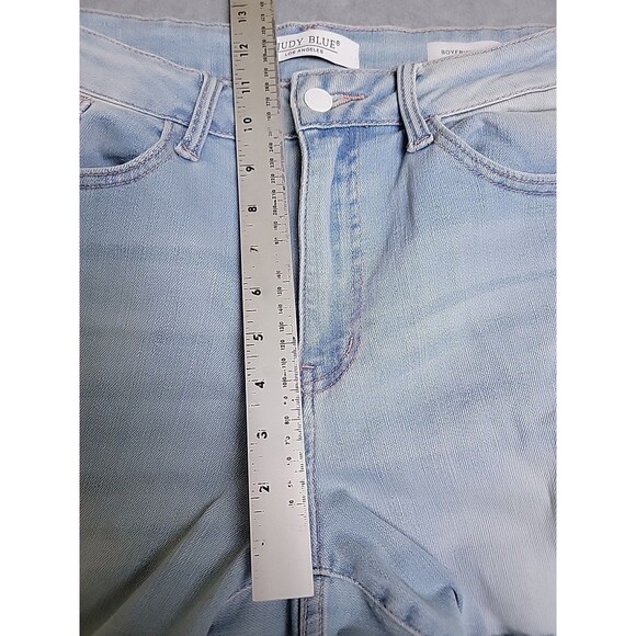 Judy Blue Jeans Womens 14W 33x27 Jeans Boyfriend Distressed Mid Rise Stretch - Picture 9 of 16
